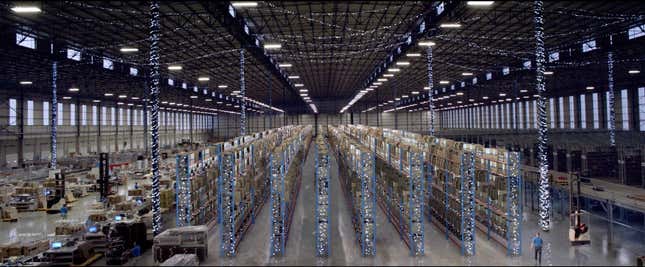 Takealot’s warehouse is in the festive spirit, starting with Black Friday.