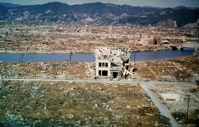 Hiroshima, six months after the bomb was dropped on August 6, 1945.