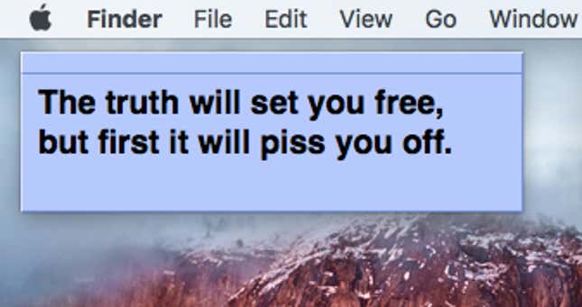 I see this everyday, on my laptop homepage.