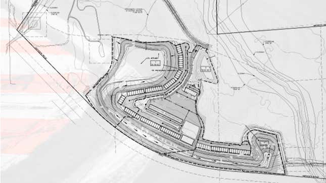 Motorsports Gateway Howell track layout presented to the city of Howell, with trackside garages.