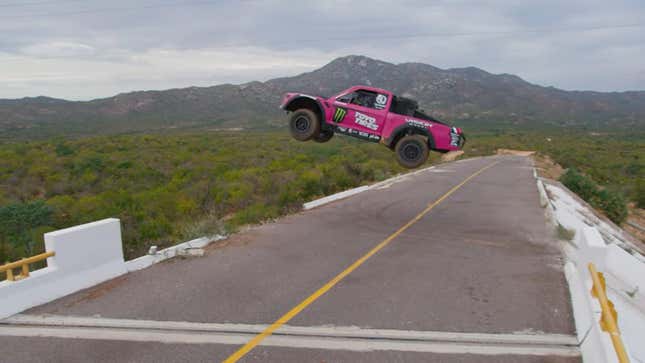 Image for article titled Spend A Few Minutes Watching A Trophy Truck Jump In Slow Motion
