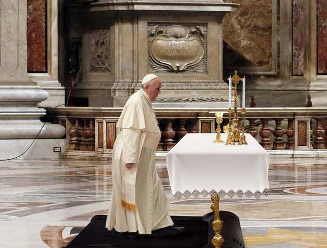 Image for article titled The Onion Looks Back At Pope Francis’ First 10 Years At A Dead End Job