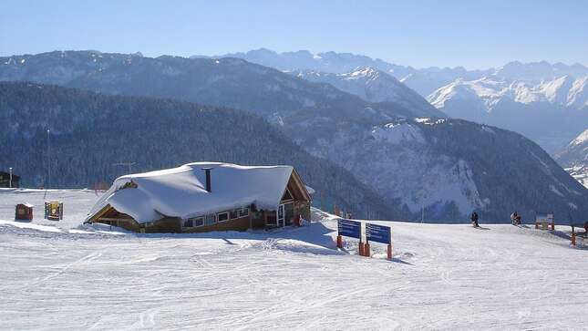 Vista del Valle de Arán desde Baqueira, en el pirineo catalán