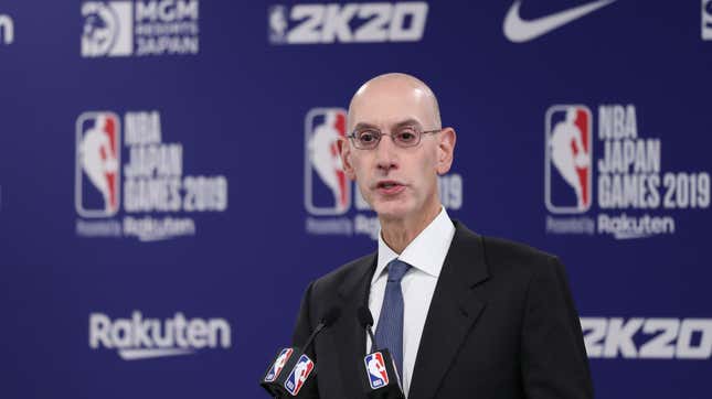 Image for article titled Adam Silver Issues Statement Meant To Appease Everybody; China Doesn&#39;t Buy It