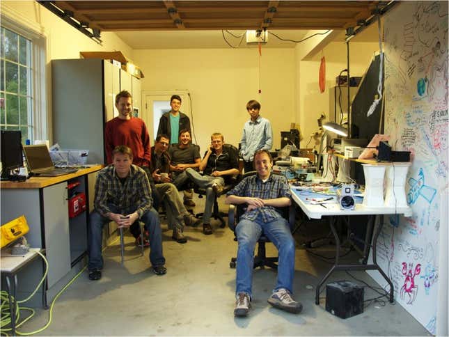 Planet's founding team in a Cupertino garage.