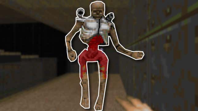 Image for article titled Doom II&#39;s Revenant Is Wearing Pants Made Of Flesh AKA Flants