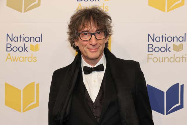 Neil Gaiman at the national book awards