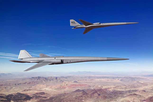 Exosonic supersonic drone