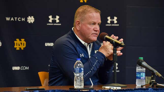 Image for article titled Brian Kelly Admits He Never Actually Believed In God