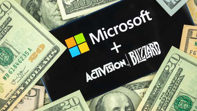 The Microsoft X Activision deal could be mean all those bills are monopoly money.