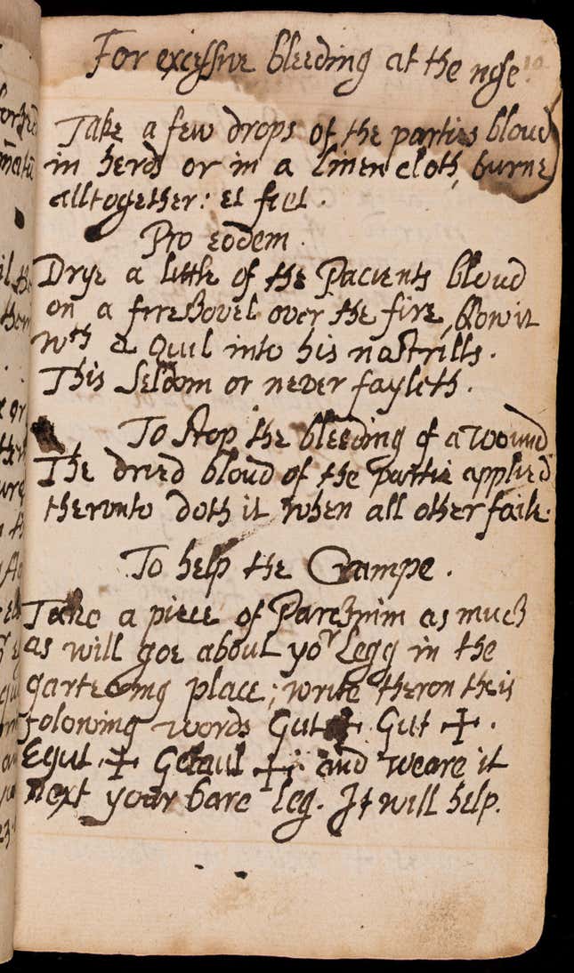 Image for article titled Can you read this spellbook for 17th-century witches? This library has a job for you
