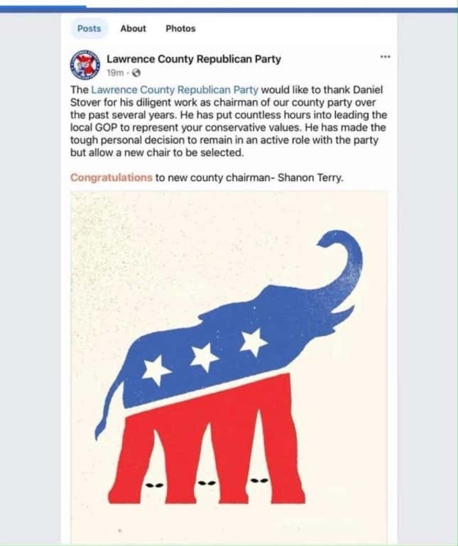 Image for article titled GOP Group Says Sorry After &quot;Accidentally&quot; Posting KKK Imagery
