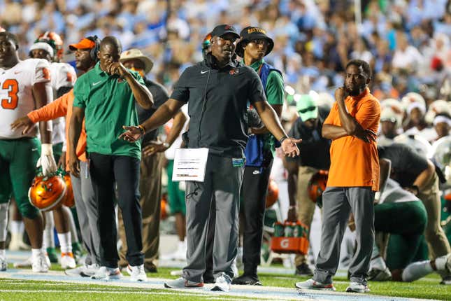 Head Coach Willie Simmons of the Florida A&M Rattlers