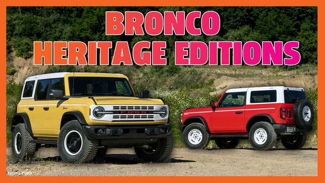 The 2023 Ford Bronco Heritage Editions Are Just Incredibly Cool
