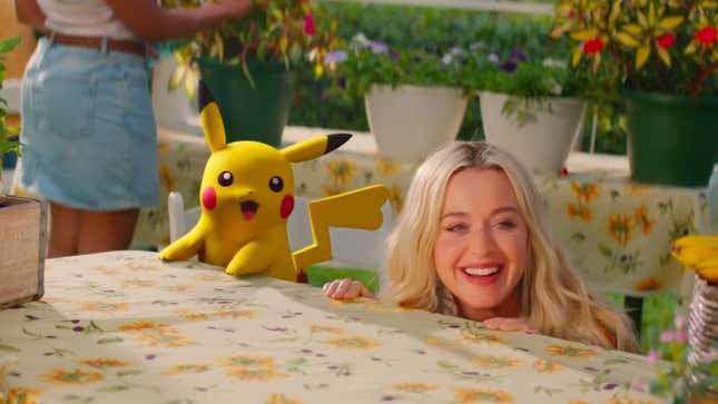 A Pikachu and her Katy Perry.