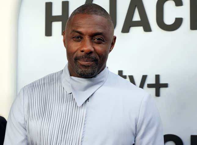 Idris Elba attending the world premiere of Apple TV+ series Hijack, in London on Tuesday June 27, 2023.