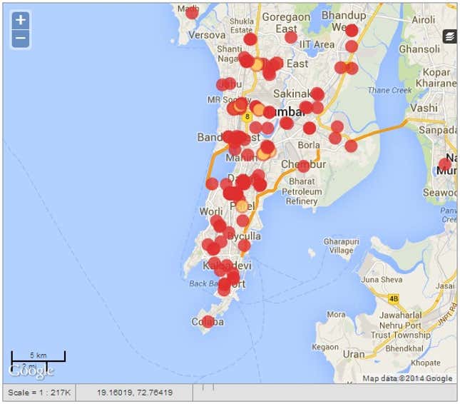 Image for article titled One way to improve women’s safety in India: Plot each reported rape on a map