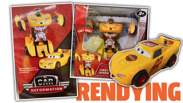 Image for article titled This Has To Be The Best/Worst Disney&#39;s Cars/Transformers Mashup Bootleg There Is