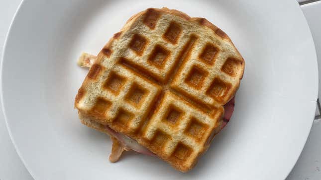 Image for article titled For the Best Waffled Sandwich, Waffle Your Meat First