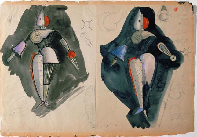 Costume sketches.