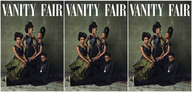 Image for article titled Can&#39;t Nobody Hold Us Down: Who Was the All-Black Team Behind Vanity Fair&#39;s Iconic Diddy-Daughters Portrait?