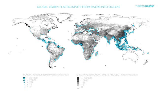 Asia has contributed the most plastic pollution into the marine environment every year.