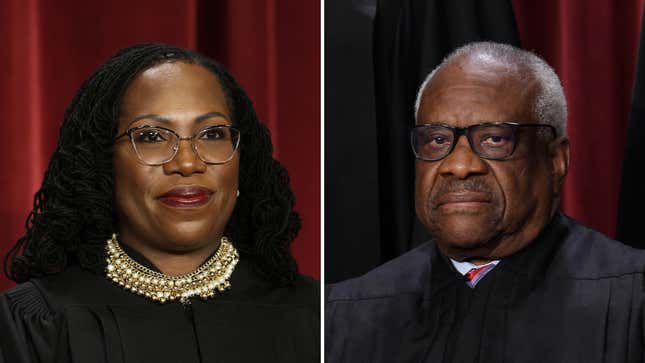 Image for article titled Justice Jackson Recused Herself From a Supreme Court Case. Your Move, Clarence Thomas!