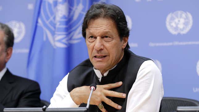 Image for article titled Imran Khan Explains Money Saved In Offshore Tax Haven Was To Buy Pakistani People A Big Present