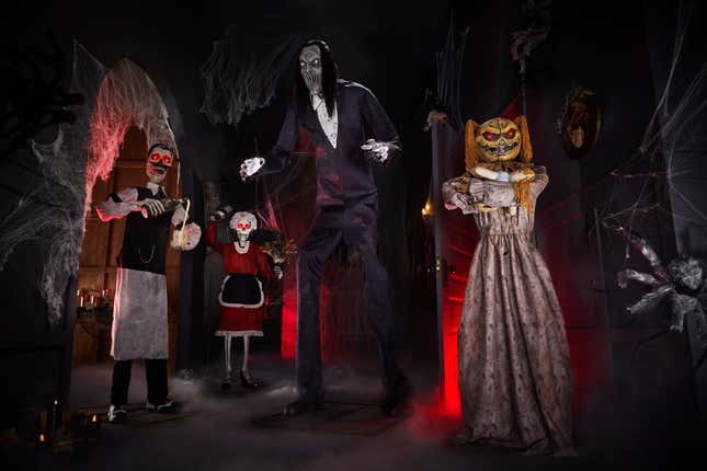 Home Depot Halloween: Giant Jack Skellington Joins Giant Skelly