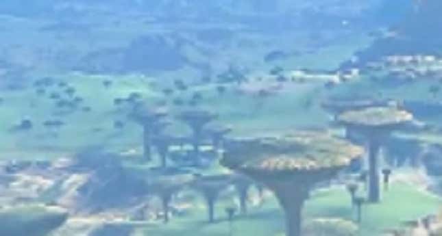 A screenshot shows draw distances in Tears of the Kingdom