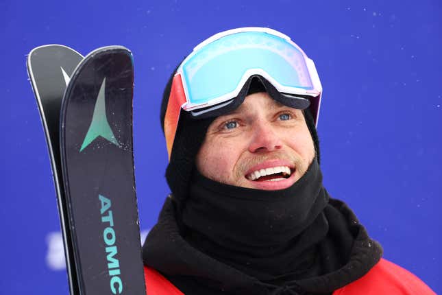 Gus Kenworthy of Team Great Britain during the Beijing 2022 Winter Olympics.