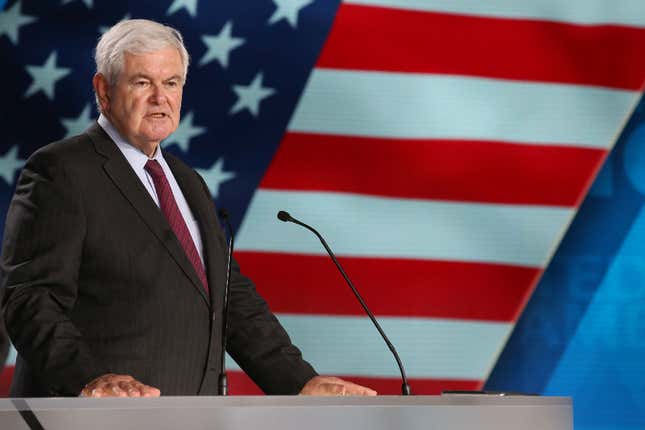 Image for article titled Newt Gingrich Is Afraid &#39;The Left&#39; Will Replace &#39;Classic Americans&#39; With Immigrants, and I Struggle to See the Problem