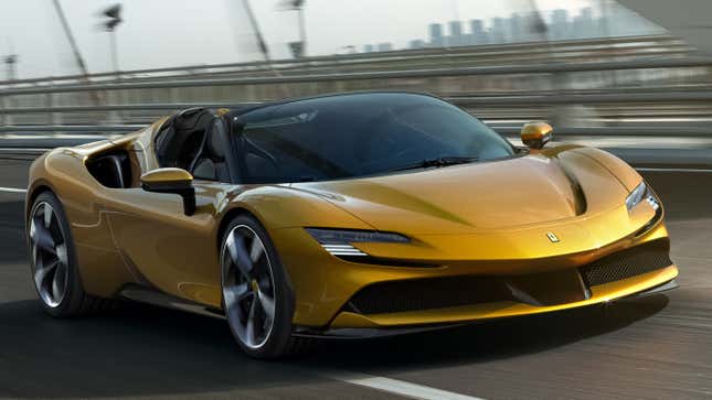 Image for article titled The Ferrari SF90 Spider Makes 986 HP And Can Retract Its Top In 14 Seconds