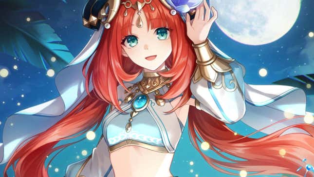 Nilou dances under the moon.