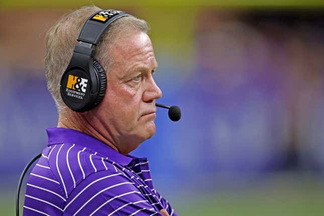 Image for article titled Brian Kelly vs. Mike Leach, a Notre Dame win watch, and more from college football’s unranked