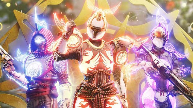 Destiny 2 Guardians celebrate the 30 hours and $20 they poured into the Solstice 2022 armor.