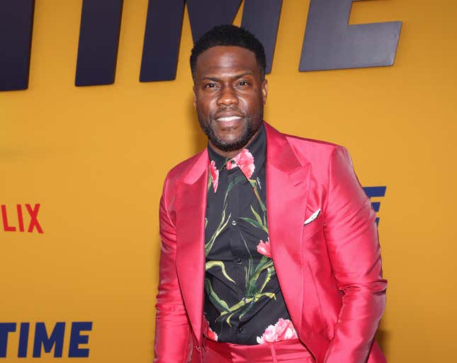 Image for article titled Kevin Hart Is ‘Dumbest Man Alive’ After Race Against NFL Star Lands Him in a Wheelchair