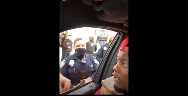 Image for article titled Offset Pulled Out of His Car By Police After Trump Supporters Marching in Beverly Hills Call Cops on Him