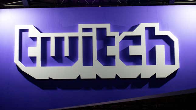 Pictured is a file photo of the Twitch banner.