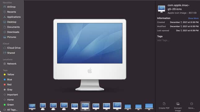 Image for article titled How to Find All the Old Product Icons Apple Has Hidden in macOS