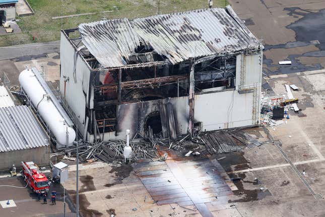 JAXA’s testing site in Noshiro, Akita Prefecture, took a beating.