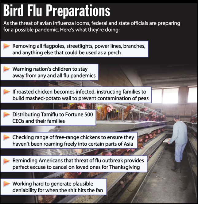 Image for article titled Bird Flu Preparations