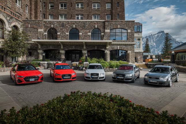 Left to right: C8, C7, C6, C6 sedan, C5.