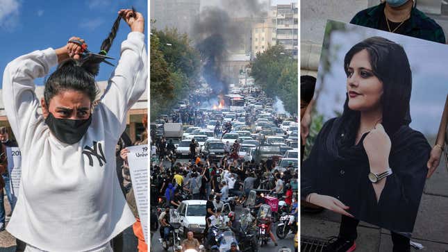 Image for article titled The Most Powerful Images From the Iran Protests