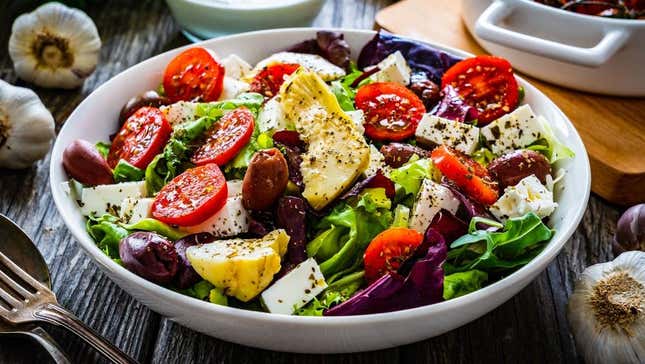Seasoned Greek salad