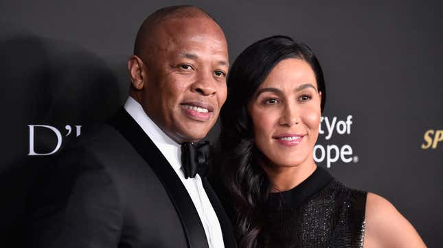  Dr. Dre (L) and Nicole Young attend the City of Hope Spirit of Life Gala 2018 on October 11, 2018 in Santa Monica, California.