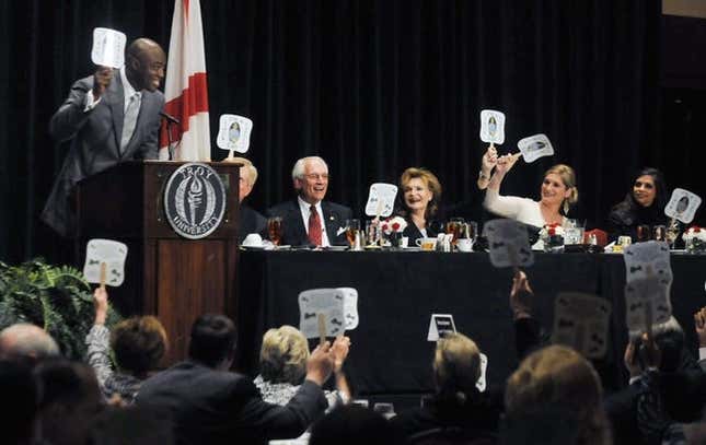 Former Troy football player and current Dallas Cowboy Demarcus Ware attends the roast of Troy University Chancellor Jack Hawkins on Wednesday, March 17, 2010, at the Renaissance.

Jackhawkins04