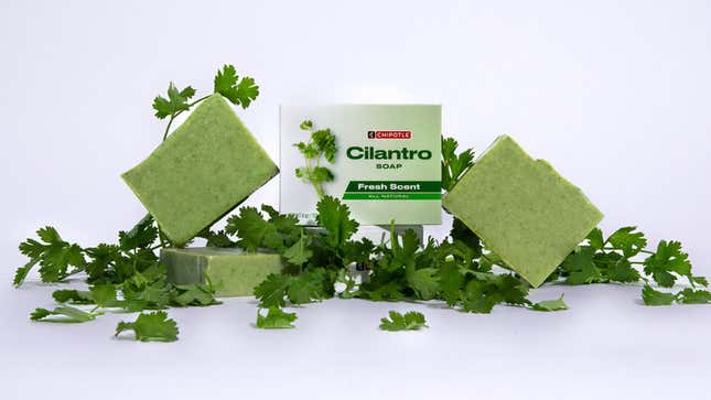 Image for article titled Chipotle’s cilantro soap is already sold out