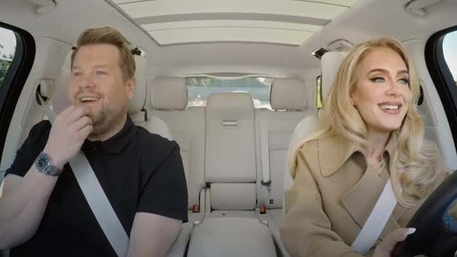 James Corden and Adele 