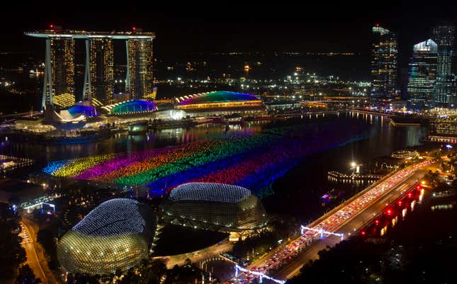 The Marina Bay Sands casino in 2010.